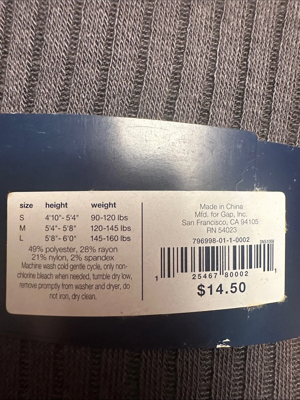 GAP footless tights